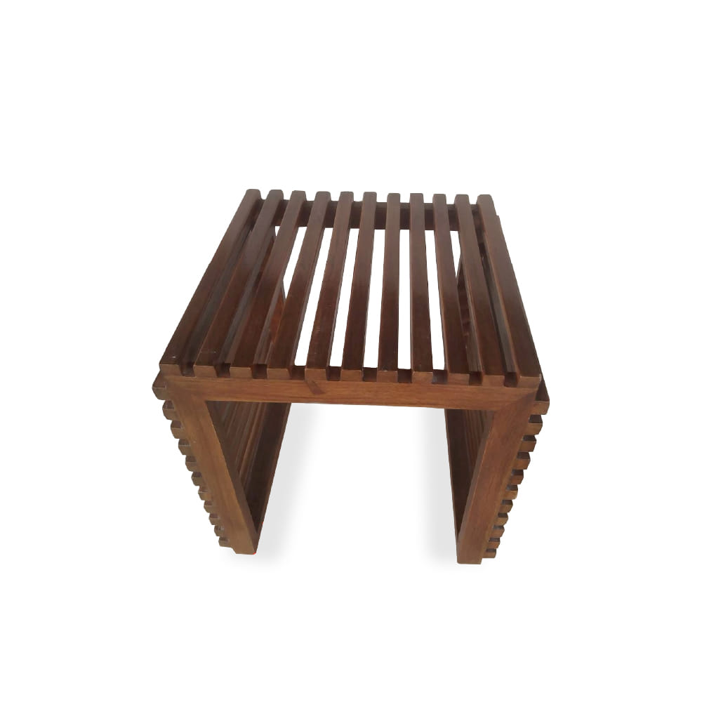 โต๊ะข้างไม้สัก PAREENA DECOR รุ่น BST-002, ขนาด 44X44X45 ซม.สีไม้ธรรมชาติ_0